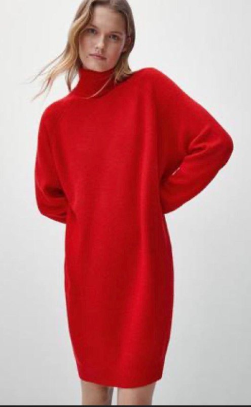 Платье Massimo Dutti красное, размер S 3