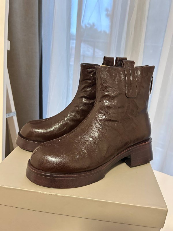 зимние полусапоги ботинки натуральная кожа мех стелька размер 41 1