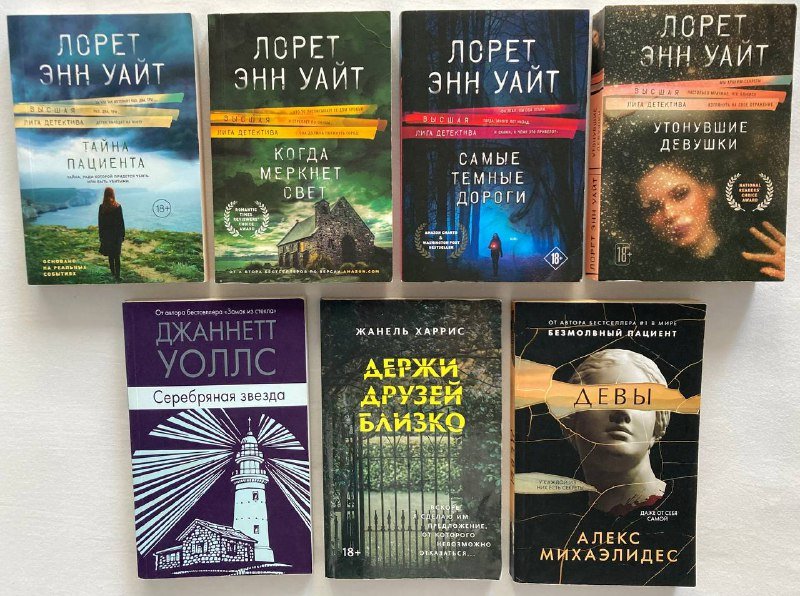 Детективные книги Лорет Энн Уайт, Джаннетт Уоллс, Алекс Михаэлидес