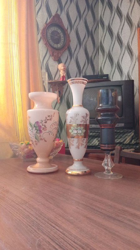 Вазы 3 шт, ваза с подносом, конфетницы, виски сет