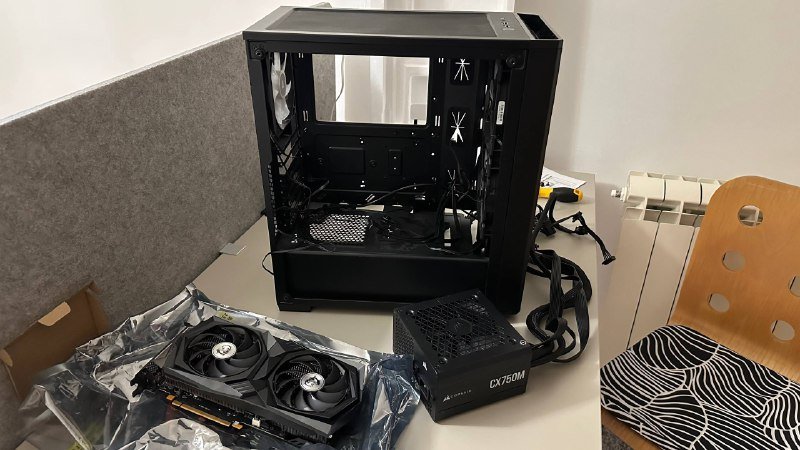 БП Corsair CX750M, Видеокарта MSI GeForce RTX 3060 Ti, Корпус Corsair 175R RGB