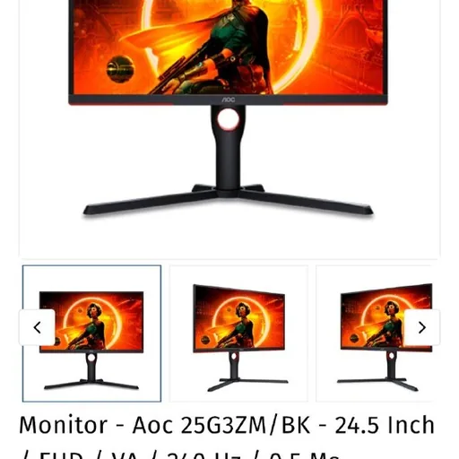 Игровой монитор AOC 25G3ZM/BK
