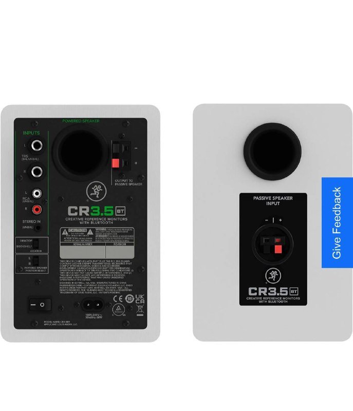 Mackie CR3.5BT-LTD-WHT 3.5" Powered Studio Monitors