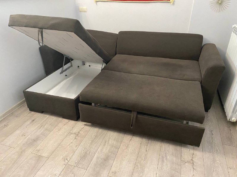 Угловой раскладной диван с местом для хранения 3