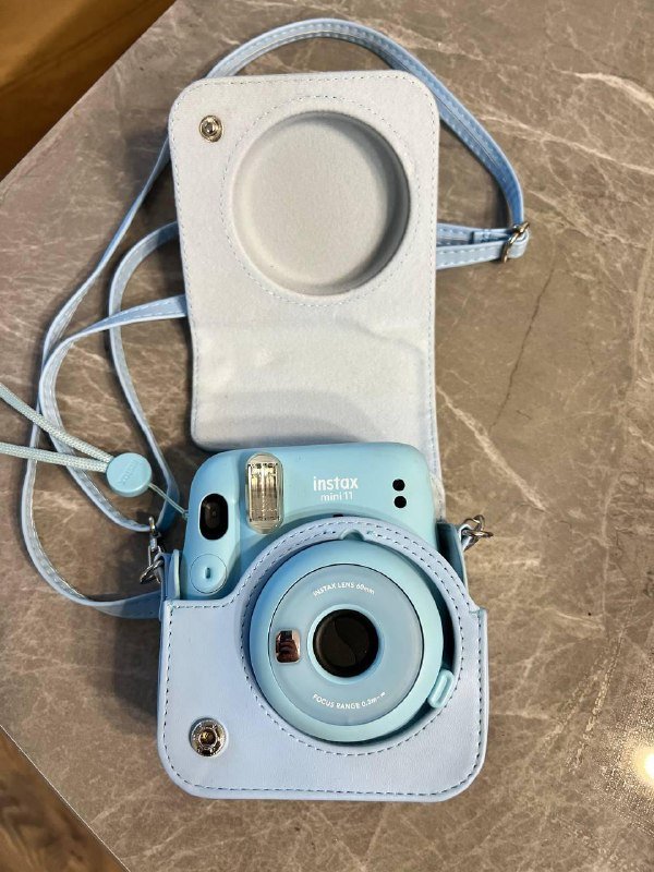 Fujifilm Instax Mini 11 камера с чехлом голубая