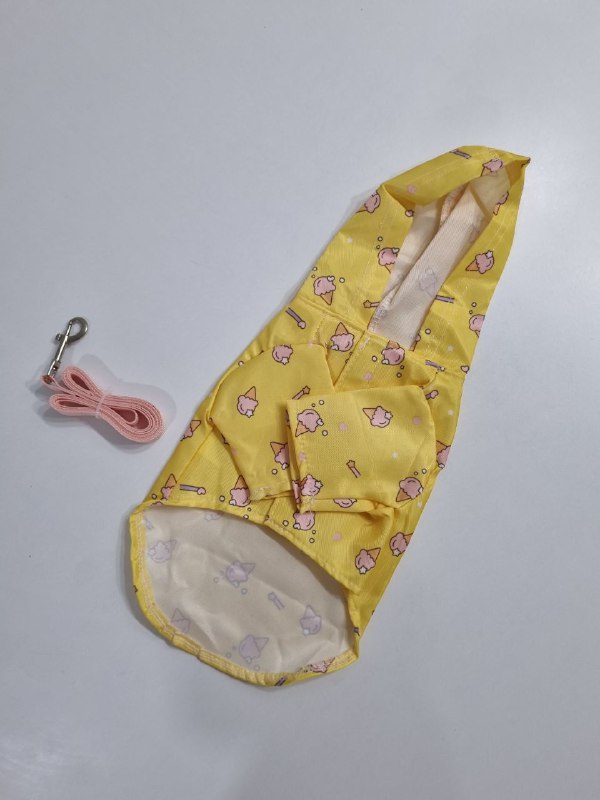 дождевичок для маленькой собачки с поводком 2