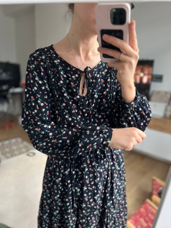 Платье в цветочек для кормящих Iva Design 3