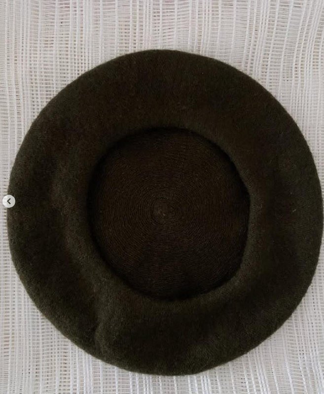 Традиционный французский баскский берет тёмно-оливковый 2