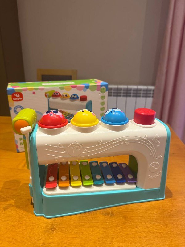 Игрушка развивающая Baby Go 2в1 стучалка, металлофон 4