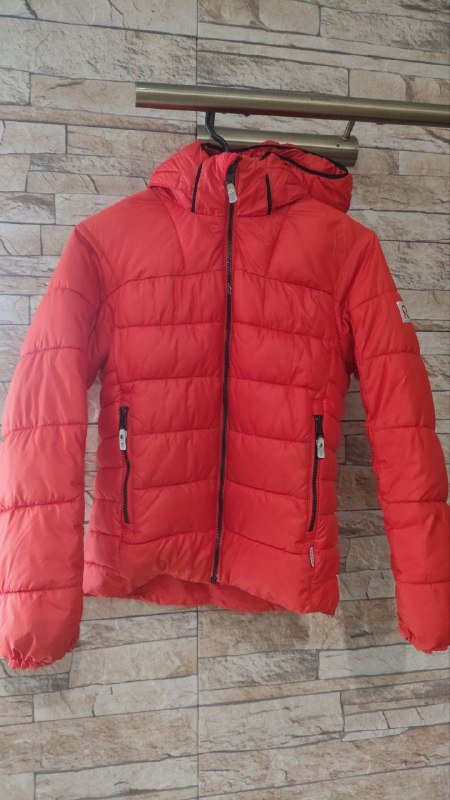 Оранжевая куртка Reima детская зимняя размер 140