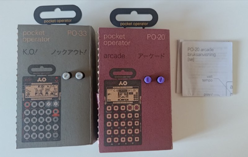 Teenage Engineering PO-33 K.O. и PO-20 arcade 2