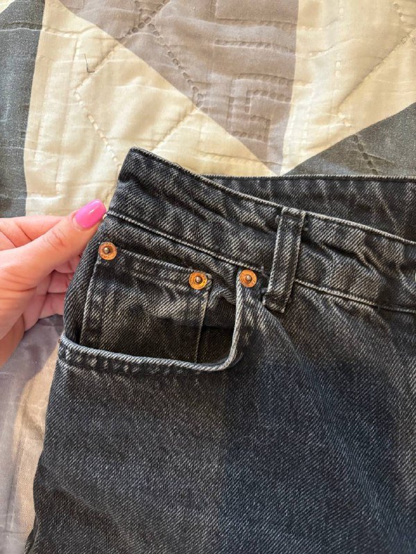 Черные джинсы MOM размер M 2