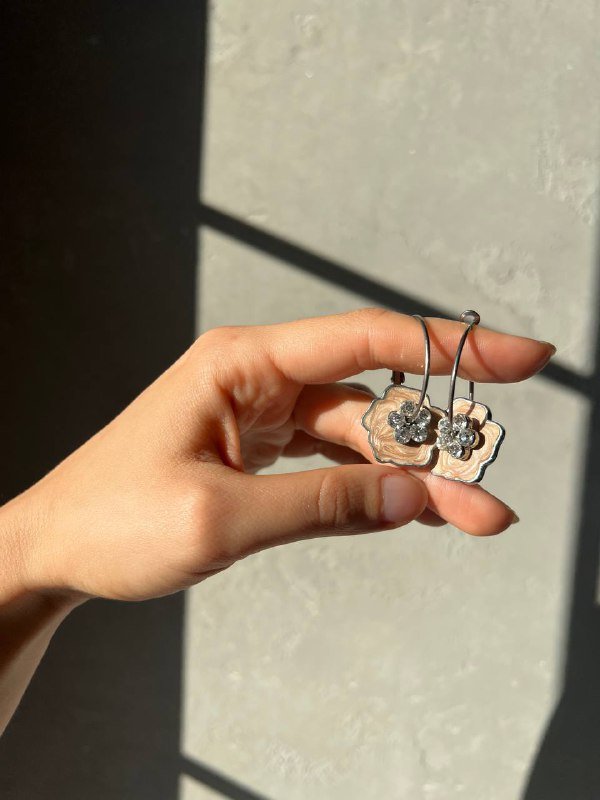 Винтажные серьги с авантюрином, серьги-кольца с цветком, серьги с малахитом, асимметричные серьги-гвоздики 4