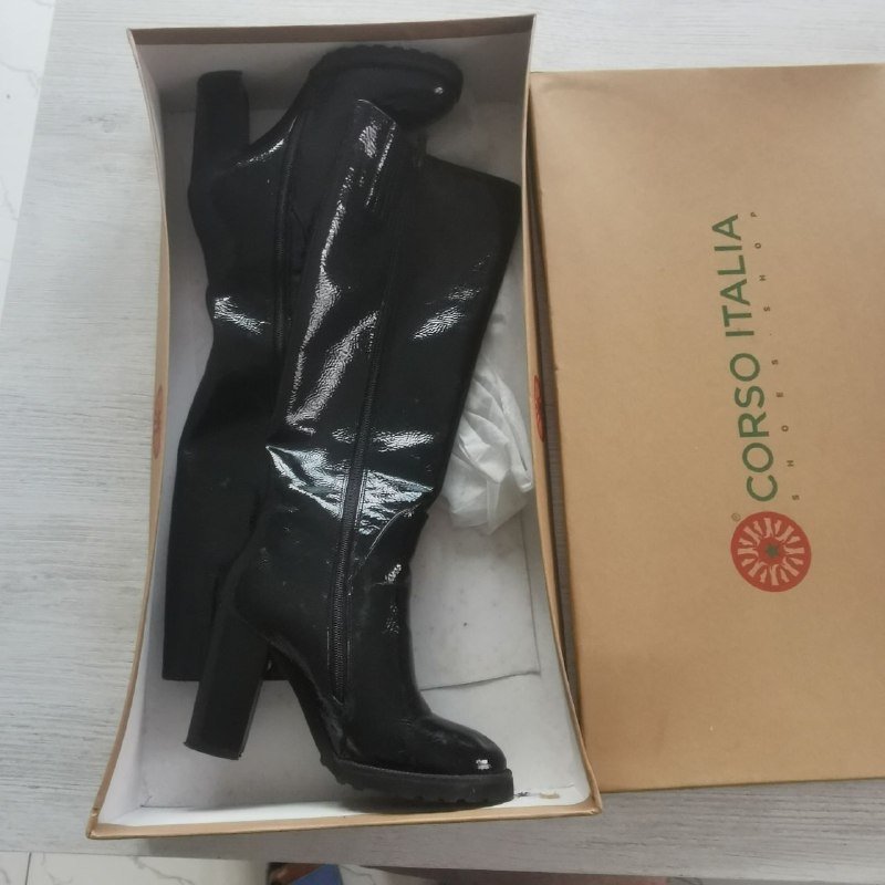 Сапоги женские итальянские натуральная кожа 35 размер