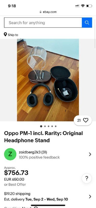 Наушники Oppo PM-1 профессиональные магнитные 6