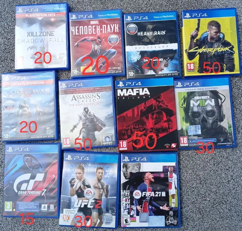 Диски для PS4