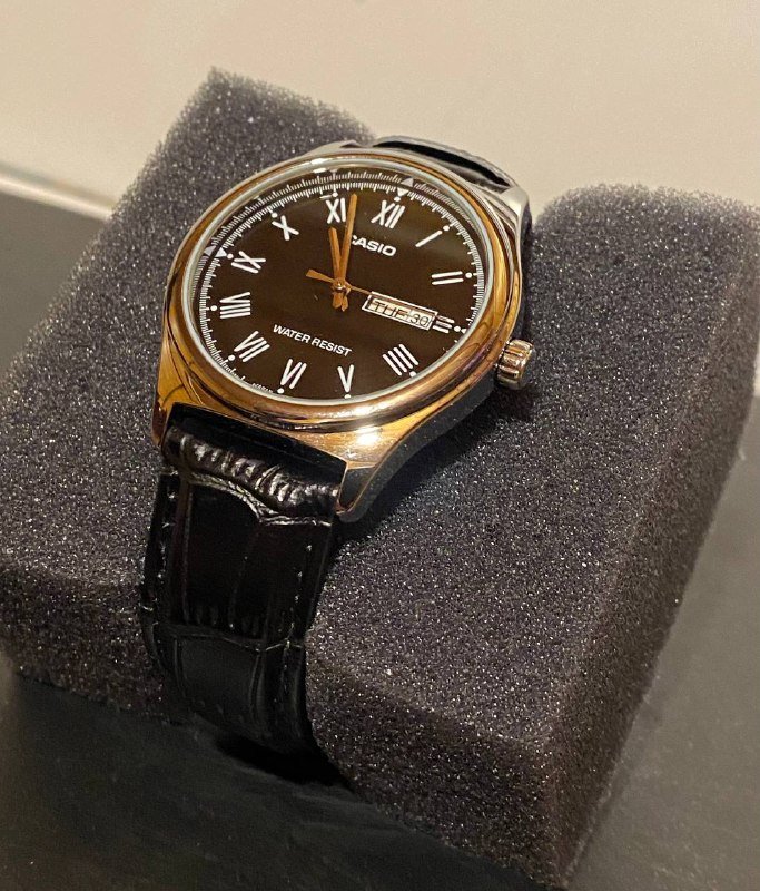 Часы Casio стильный дизайн кварцевый механизм водостойкость 3