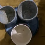 Блюдце с голубой каёмочкой и кружки 2
