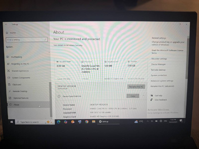 Lenovo ThinkPad i5 8GB SSD256GB 2