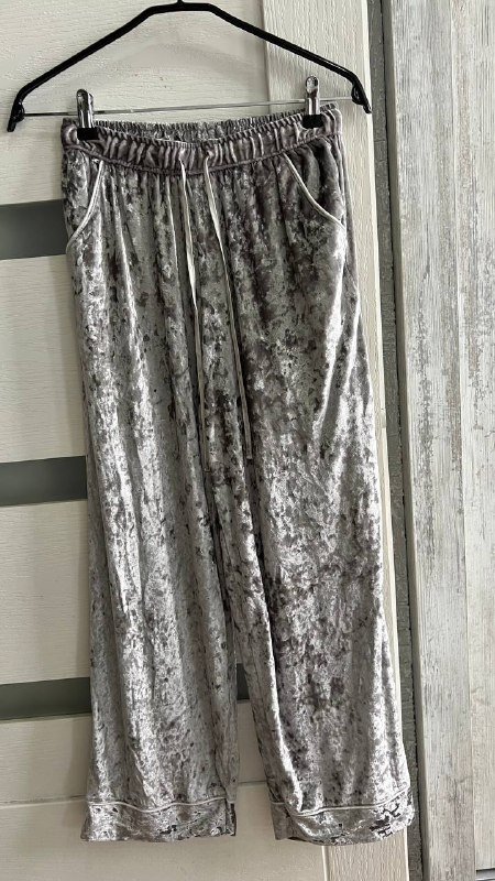 Бархатные штаны-пижама 2