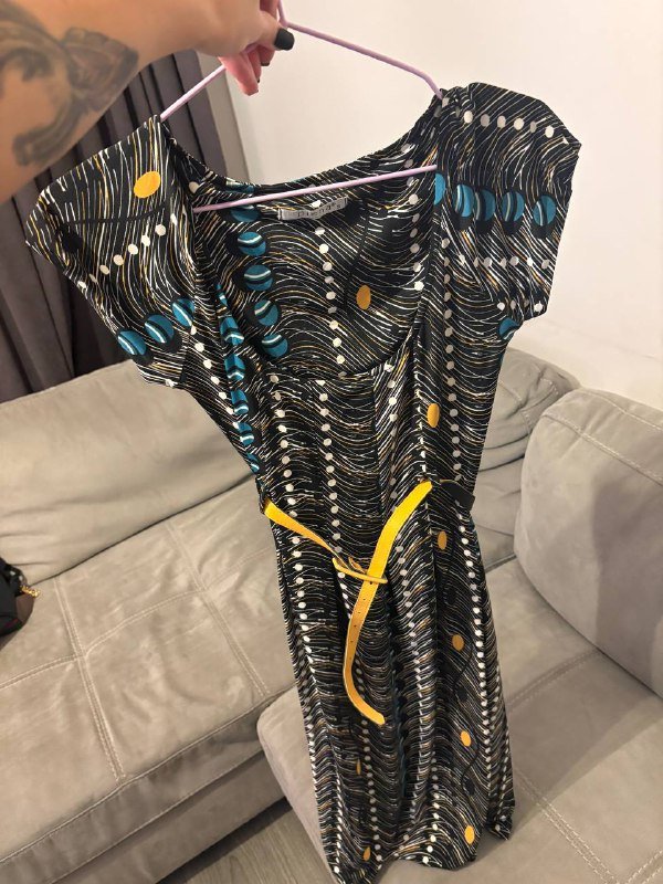 Итальянское платье размер s-m с поясом 2