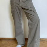 Джинсы карго на резинке, штаны Zara 3