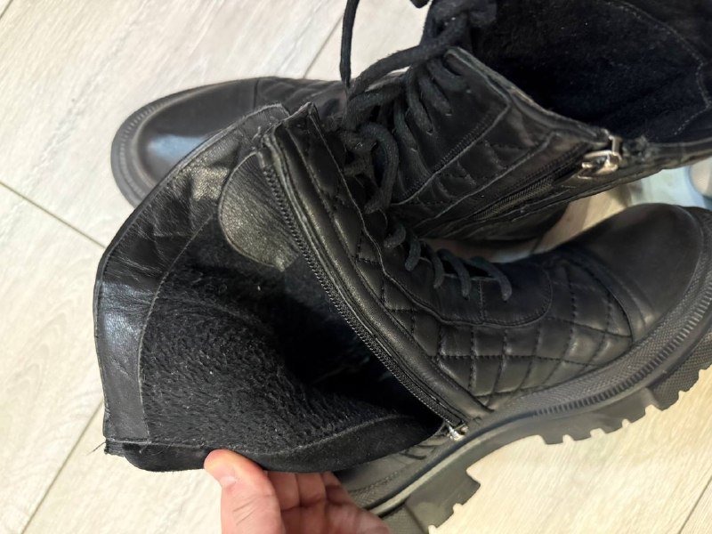 Женские кожаные ботинки, размер 38 4