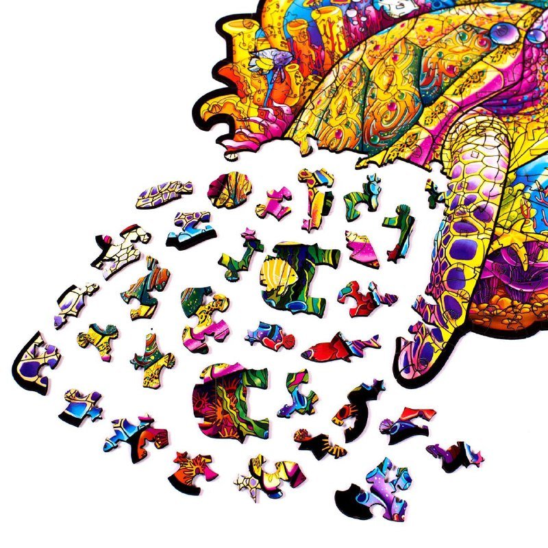 Деревянные пазлы Черепаха 5