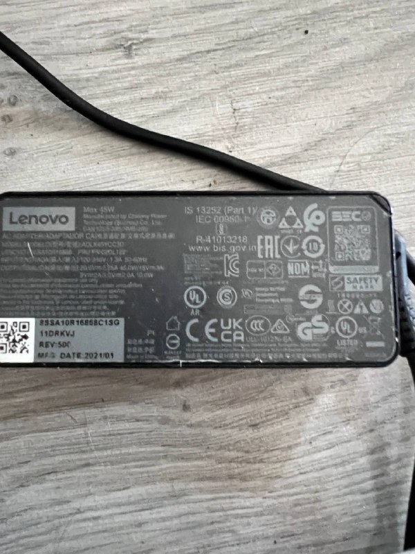 Lenovo Type-C зарядное устройство 45W 2