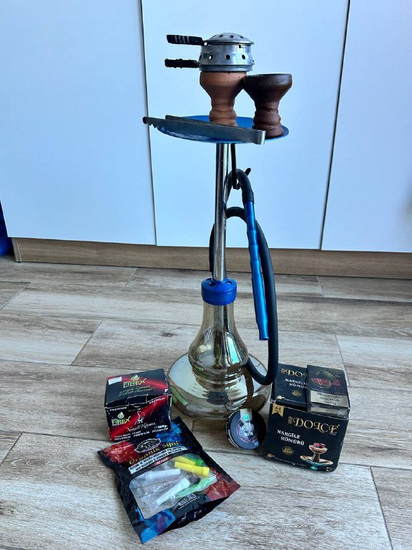 Кальян с углем, табаком и насадками