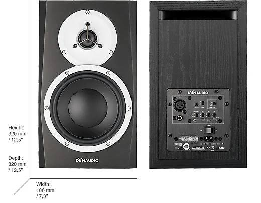 Dynaudio BM5 mkIII активные студийные мониторы, Universal Audio Volt 1 аудиоинтерфейс 2
