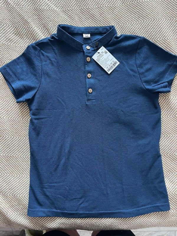 Футболки голубая и синяя размер 140 2