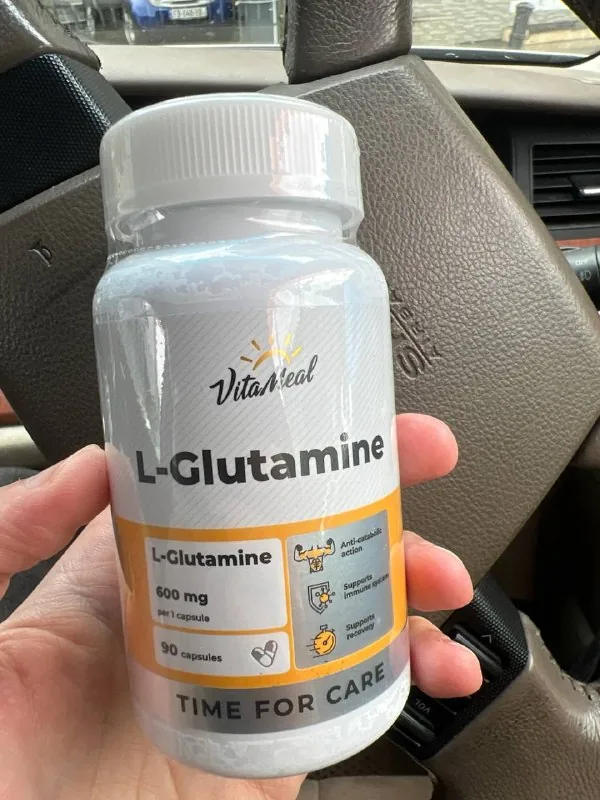 Глютамин L-Glutamine, 90 капсул, 600 мг