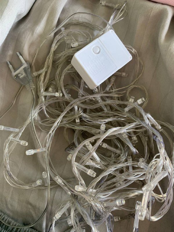 Гирлянда 10м холодный свет