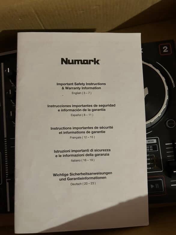 Numark partymix DJ пульт полный комплект