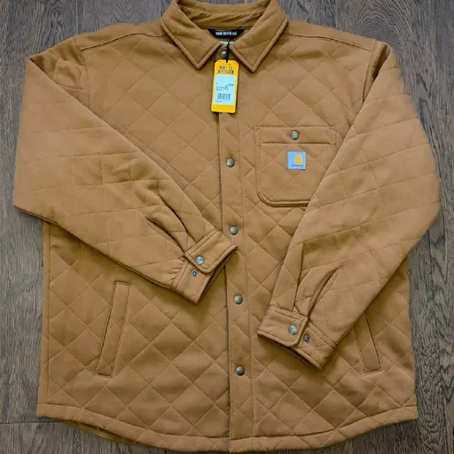 Стеганая куртка-рубашка Carhartt Heavyweight Quilted Snap L