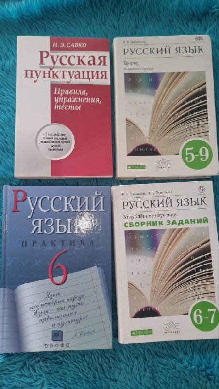 Пособия по русскому языку