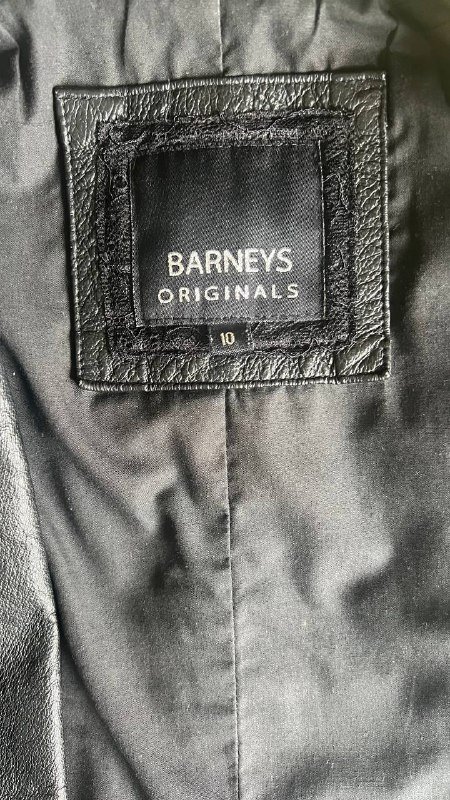 Кожаная куртка Barneys originals размер М 5