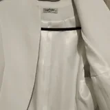 Белый укороченный женский жакет 2