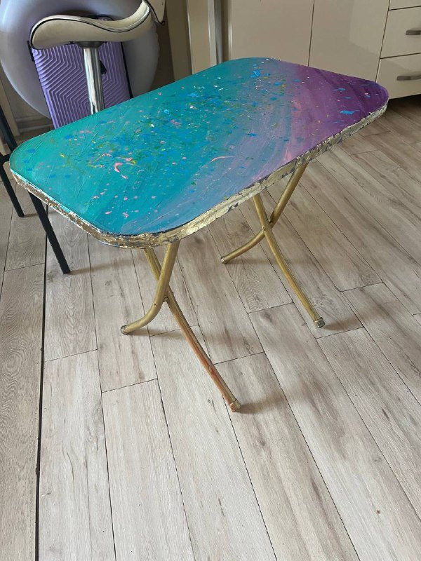 журнальный столик золотой 4