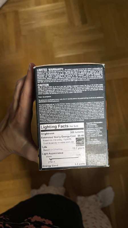 Лампочки E12 теплый свет, 6 штук 2