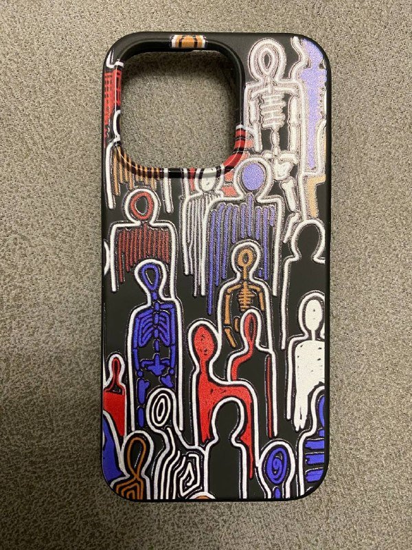 Чехол на iPhone 15 Pro с рисунком Jean Michel Basquiat