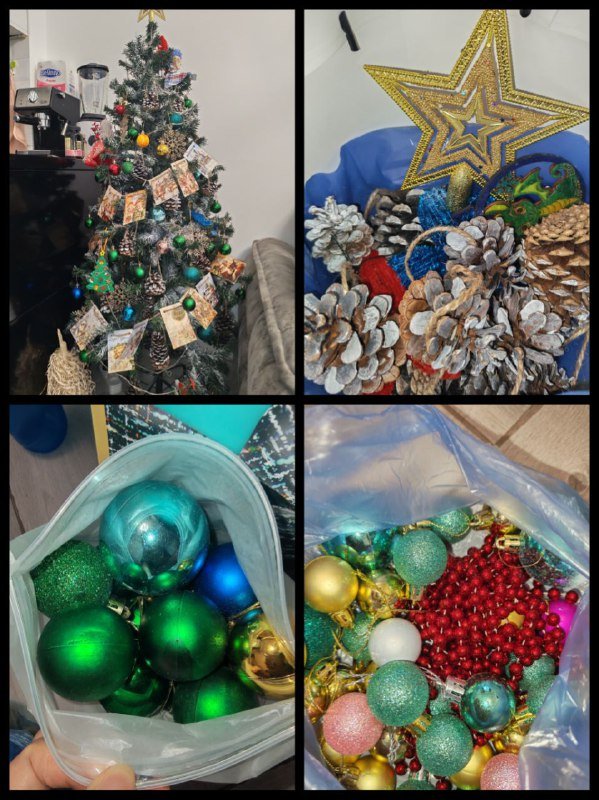 Ёлка 1,3 м с игрушками и гирляндами