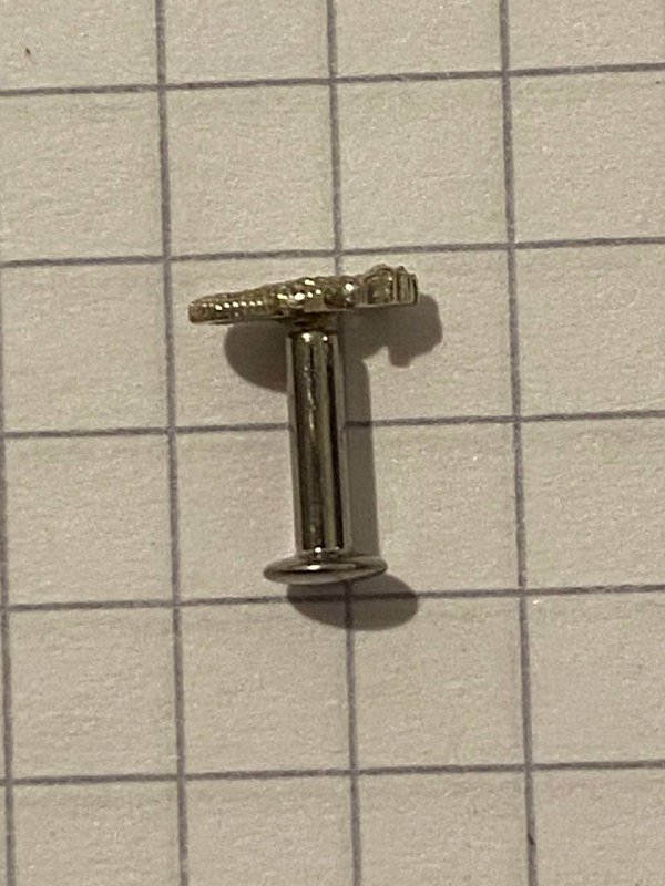 Украшения для пирсинга из хирургической стали и белого золота 6