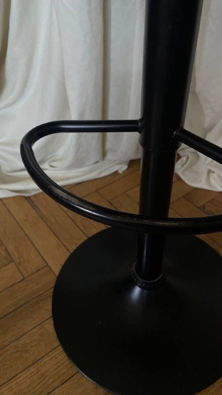 Барный стул серый мягкий 4