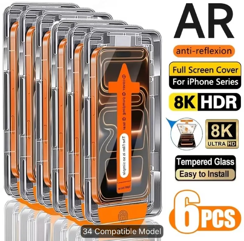 Защитное стекло для iPhone 14 Pro, 6 штук