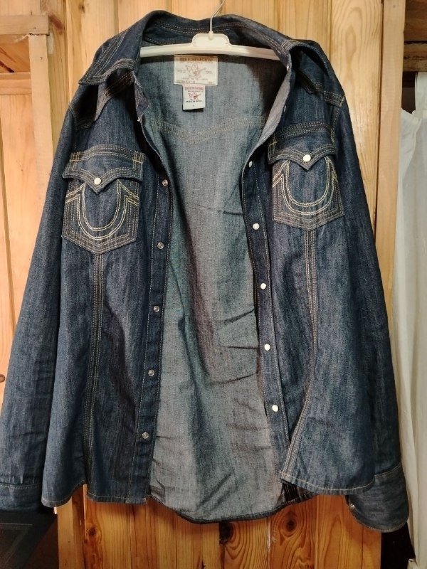 True Religion мужская джинсовая куртка размер M 3