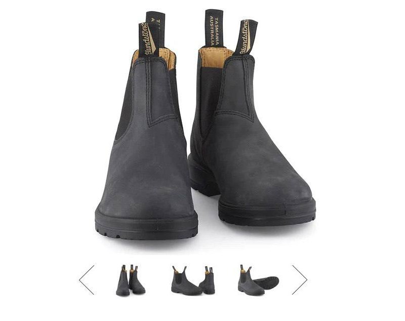 Ботинки Blundstone Rustic Black EU41 UK7 3
