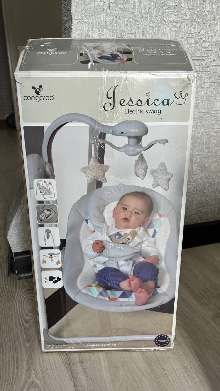 Детская электрическая качель люлька Jessica Electric Swing 3