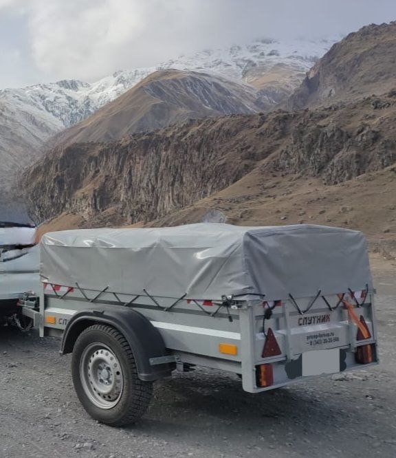 Прицеп Спутник Lite с тентом 1700x1200x350